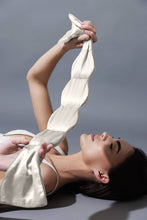 Load image into Gallery viewer, Silk Weighted Sleep Mask- Pearl - Eye Mask