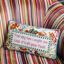 Load image into Gallery viewer, Therapy Needlepoint Pillow