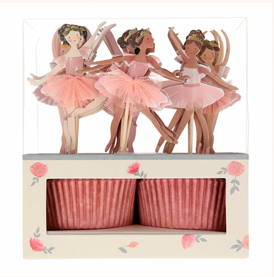 Ballerina Cupcake Kit - Set of 24