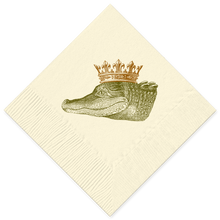 Load image into Gallery viewer, King Gator Cocktail Napkins