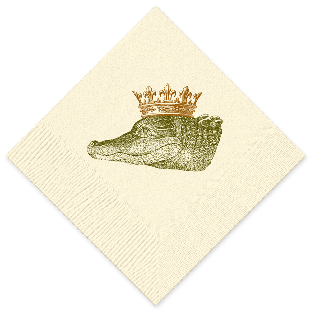 King Gator Cocktail Napkins