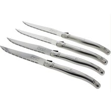 Load image into Gallery viewer, Laguiole Steak Knives Set of 4, Stainless Steel