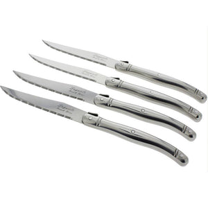 Laguiole Steak Knives Set of 4, Stainless Steel