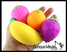 Load image into Gallery viewer, 1 Fruit Soft Fluff-Creamy Doh Filled Squeeze Stress Ball Toy
