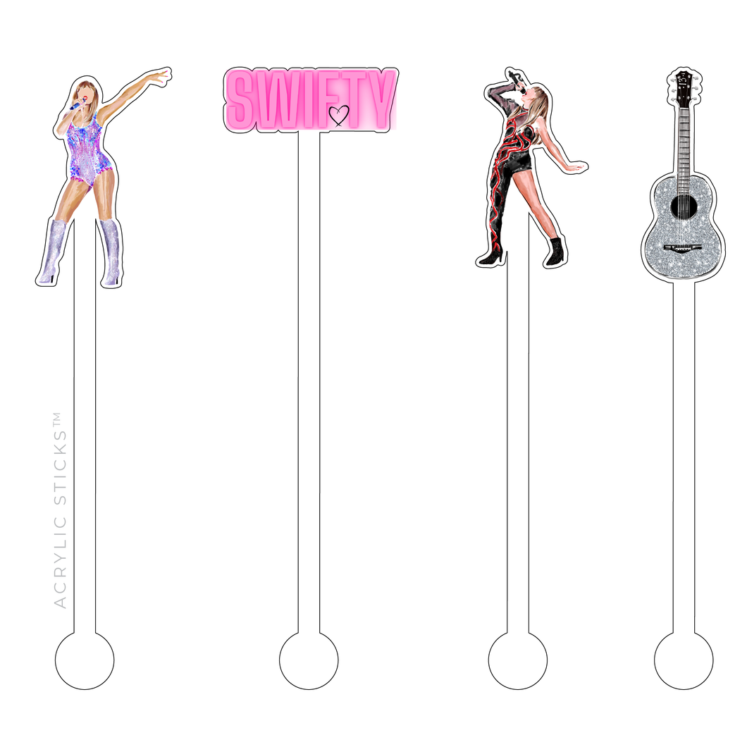 TAY TAY SWIFT ACRYLIC STIR STICKS COMBO