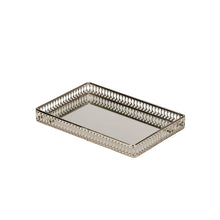 Load image into Gallery viewer, Vanity Gallery Tray with Mirror - 11" x 7"