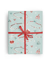 Load image into Gallery viewer, Blue Merry Swiftmas Wrapping Paper Roll 