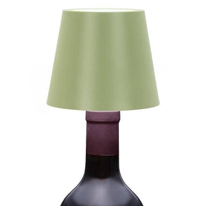Classic Shade LED Bottle Stopper Light-5"H-Green