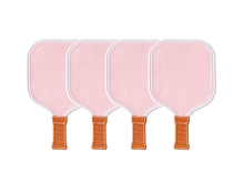 Load image into Gallery viewer, Pink Pickleball Paddle Linen Cocktail Napkins - Set of 4