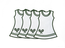 Load image into Gallery viewer, Tennis Dress Cocktail Napkins - Set of 4