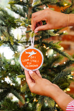 Load image into Gallery viewer, Needlepoint Ornament - Fly Economy