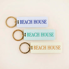 Load image into Gallery viewer, Beach House Keychain: Turquoise / Keychain with Hang Tag