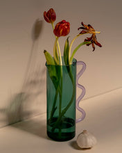 Load image into Gallery viewer, Wave Pitcher, Teal/Lilac