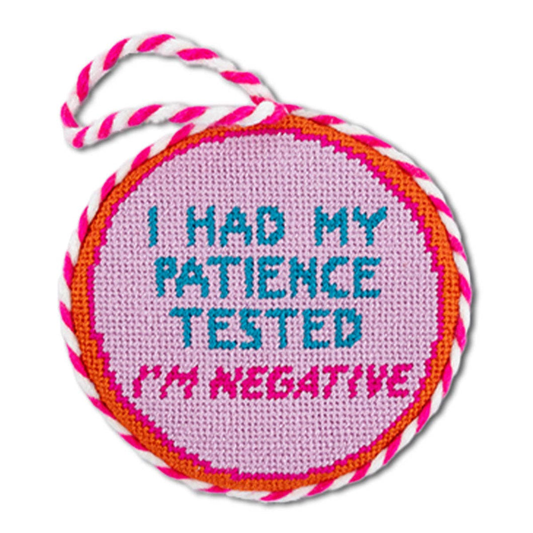 Needlepoint Ornament - Patience