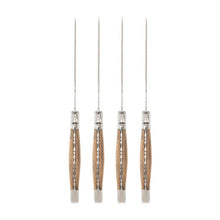 Load image into Gallery viewer, Laguiole Connoisseur Olivewood BBQ Steak Knives, Set of 4