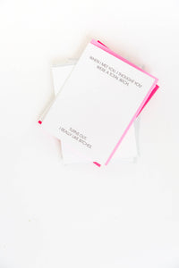I Thought You Were a Total Bitch Letterpress Greeting Card