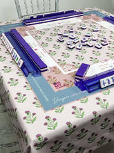 Load image into Gallery viewer, Pink Instructional Mahjong Tablecloth