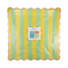 Load image into Gallery viewer, Striped Plate Set