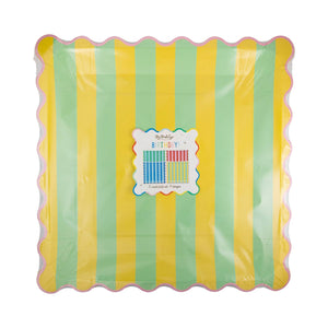 Striped Plate Set