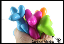 Load image into Gallery viewer, 1 Mini Balloon Dog Doh Filled Stress Ball - assorted colors