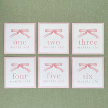 Load image into Gallery viewer, Pink Bow Milestone Cards