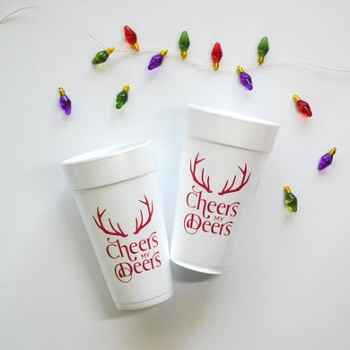 20oz. Styrofoam Cup 10 Pack Sleeve {Cheers my Deers}