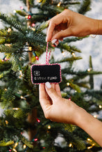 Load image into Gallery viewer, Needlepoint Icon Ornament - Black Card