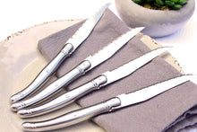Load image into Gallery viewer, Laguiole Steak Knives Set of 4, Stainless Steel