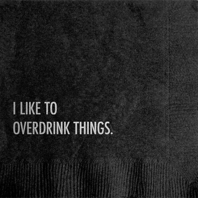 Overdrink Cocktail Napkin