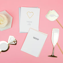 Load image into Gallery viewer, Forever and Ever - Love | Wedding - Heart Paper Clip Card