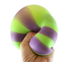 Load image into Gallery viewer, Jumbo 4" Boxed Striped Soft Doh Stress Ball - Squishy - Assorted Colors