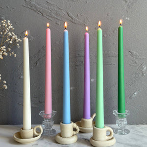 Colored Taper Candles 10''  (A Pair): Sky Blue