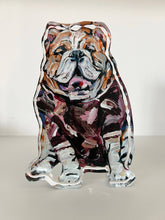 Load image into Gallery viewer, &quot;Bulldogs Maroon Shirt&quot; acrylic shelfie: Small