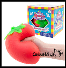 Load image into Gallery viewer, 1 Jumbo Doh Filled Strawberry - Soft Stress Squishy Ball