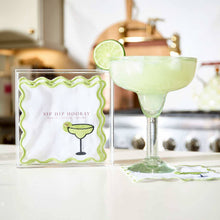 Load image into Gallery viewer, Embroidered Cocktail Napkins with Reusable Acrylic Box