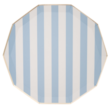 Load image into Gallery viewer, SKY BLUE SIGNATURE CABANA STRIPE PLATES