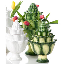 Load image into Gallery viewer, Artichoke Green Ceramic Tulipiere