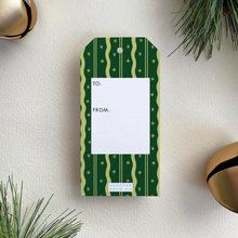 Load image into Gallery viewer, Merry Merry Gift Tag, Chartreuse and Forest