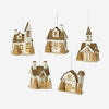Lighted Glittered Village ORNAMENT