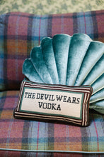 Load image into Gallery viewer, Devil Wears Vodka Needlepoint Pillow