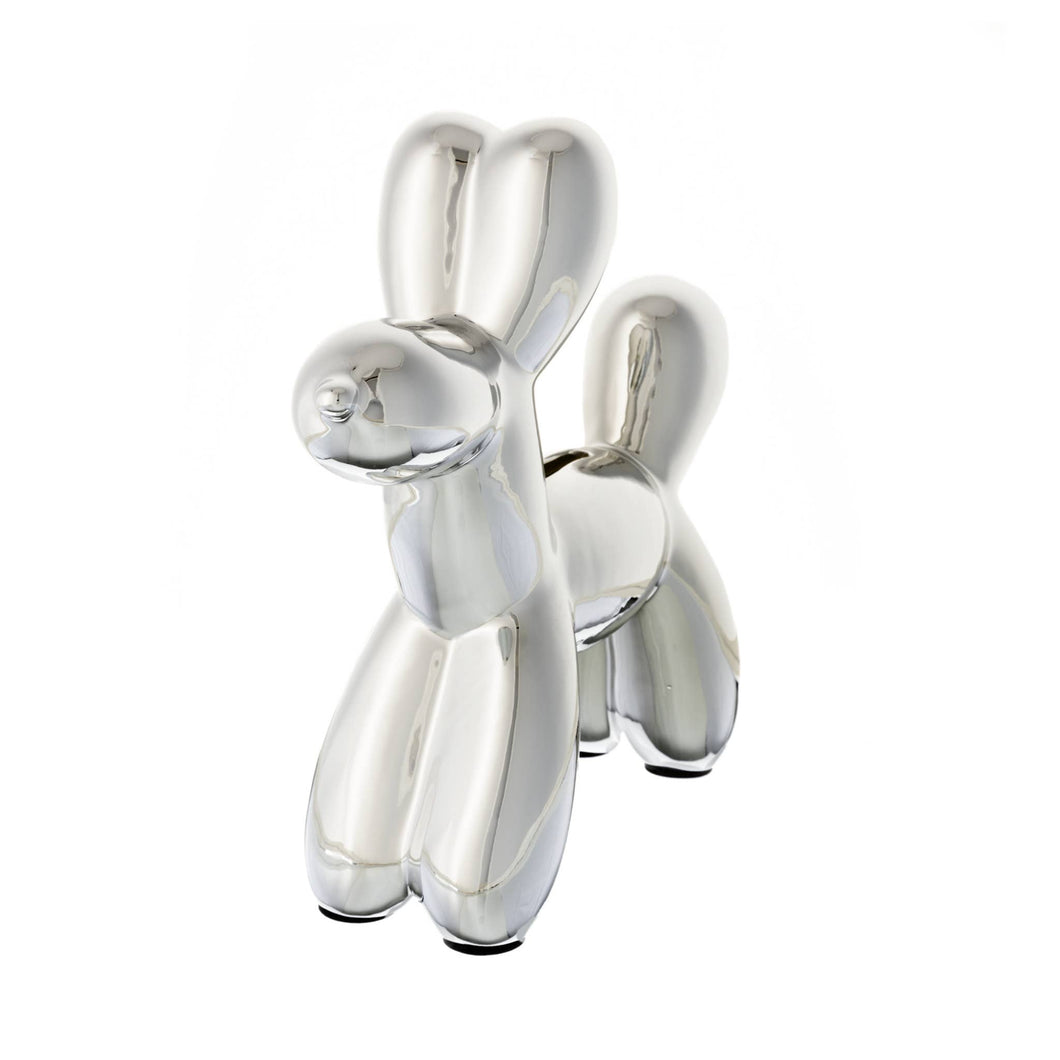 Balloon Dog Bank Silver