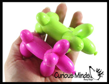 Load image into Gallery viewer, 1 Mini Balloon Dog Doh Filled Stress Ball - assorted colors