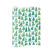 Load image into Gallery viewer, Jolly Trees Wrapping Paper Roll
