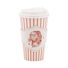 Load image into Gallery viewer, Vintage Santa Stripe To Go Cups