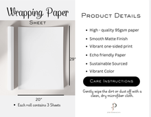 Load image into Gallery viewer, Tennis Anyone Gift Wrap – Tennis Scene Wrapping Paper