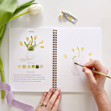 Load image into Gallery viewer, Spring watercolor workbook