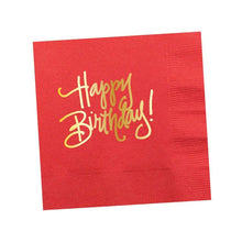 Load image into Gallery viewer, Happy Birthday! Napkins: Hot Pink