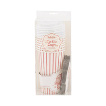 Load image into Gallery viewer, Vintage Santa Stripe To Go Cups