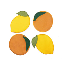 Load image into Gallery viewer, Citrus Cocktail Napkins - Set Of 4