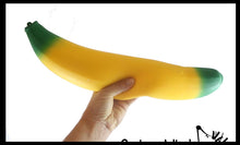 Load image into Gallery viewer, 1 Jumbo Doh Banana Fruit Soft Fluff- Filled Squeeze Squishy
